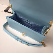 Chanel sheepskin classic rhombic hot mom explosion blue a67086 25CM - 5