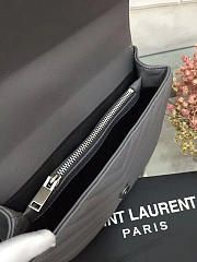 YSL female bag 26608 elephant grey medium  24*20*8.5 - 4