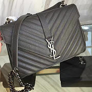 Ysl monogram college gray 5109  24cm x 17cm x 6.5cm  - 1