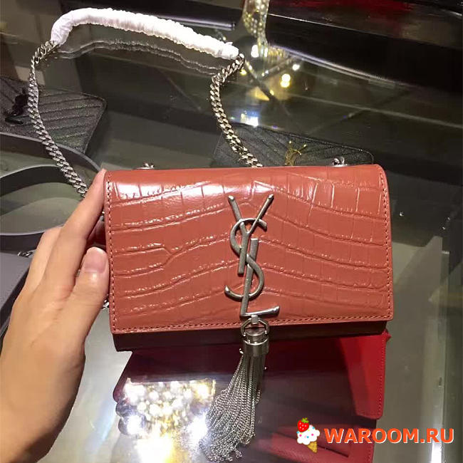 Ysl monogram kate bag with leather tassel  5034 17cm x 11cm x 14cm - 1