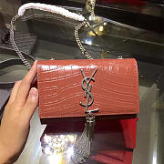 Ysl monogram kate bag with leather tassel  5034 17cm x 11cm x 14cm - 1