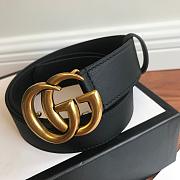 Gucci original single classic belt black - 1