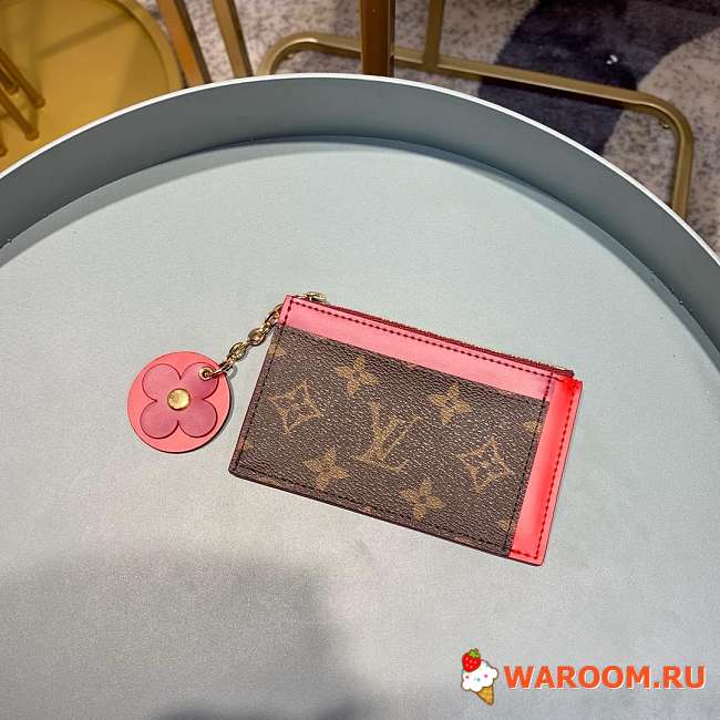 Lv zipper clip monogram canvas 03 13.0x 7.5x 0.4 cm - 1