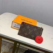 Lv zipper clip monogram canvas 03 13.0x 7.5x 0.4 cm - 2