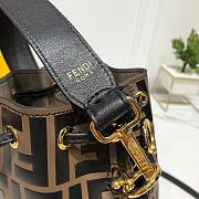 FENDI mon tresor brown leather mini-bag  18*12*10cm - 4