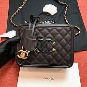 Chanel chain camera bag-black-17cm-21cm - 2