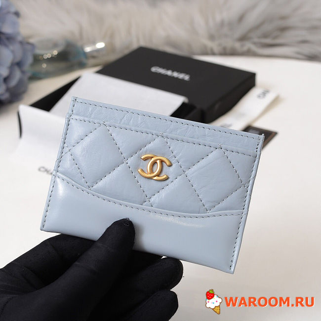 Chanel card case blue - 1