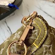 LV denim small satchel m95050 green 26*15*9cm - 4