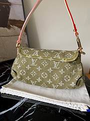 LV denim small satchel m95050 green 26*15*9cm - 5