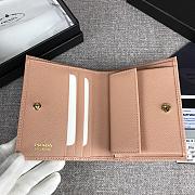 PRADA SMALL Saffiano Leather Wallet nude pink 1MV204 11.2 x 8.5 cm - 3