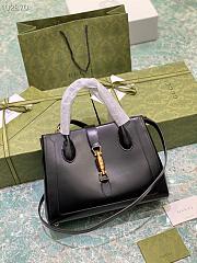 Gucci Jackie 1961 medium tote bag in black leather 649016 30 × 24 × 12 cm - 3