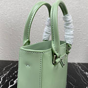 PRADA Small Brushed Leather Tote Aqua 1BA331 17.5 x 15 x 5cm - 2