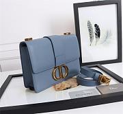 DIOR Lady Dior Montaigne smooth cowhide blue 24 x 17 x 8 cm - 5