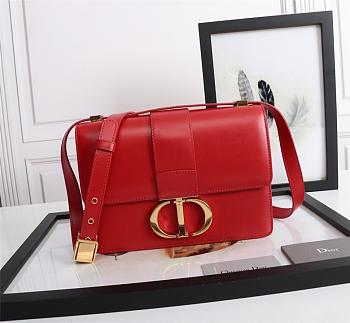 DIOR Lady Dior Montaigne smooth cowhide red 24 x 17 x 8 cm