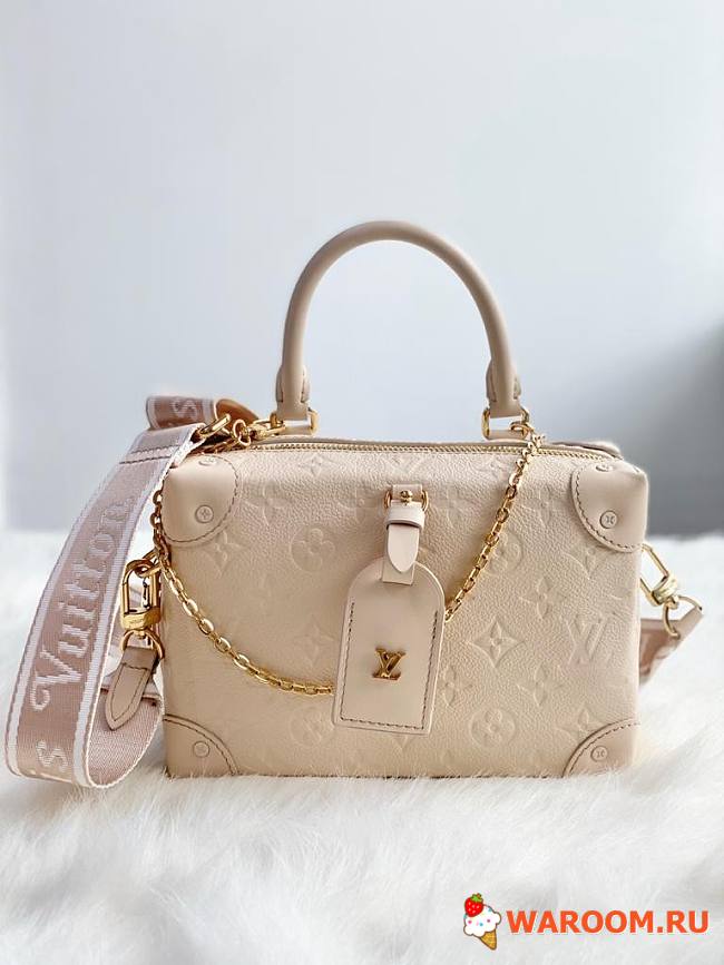 LOUIS VUITTON PETITE MALLE SOUPLE CREAM M45394 20×8×14cm - 1