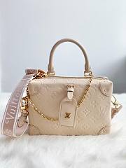 LOUIS VUITTON PETITE MALLE SOUPLE CREAM M45394 20×8×14cm - 1