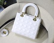 DIOR MEDIUM ULTRAMATTE LADY BAG Latte Cannage Lambskin M0565 24 x 20 x 11cm - 5