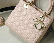 DIOR MEDIUM LADY BAG Blush Cannage Lambskin M0565 24 x 20 x 11cm - 5