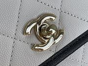 CHANEL Mini Messenger Bag White & Black AS2465 13 × 18 × 6 cm - 3