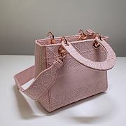 DIOR MEDIUM LADY D-LITE BAG Bois De Rose Cannage M0565OREY 24x20x11cm - 3