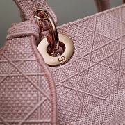 DIOR MEDIUM LADY D-LITE BAG Bois De Rose Cannage M0565OREY 24x20x11cm - 5