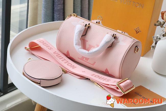 LOUIS VUITTON Papillon BB Monogram Empreinte leather in Rosebud M45707 20 x 10 x 10 cm - 1