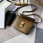 CELINE SMALL CLASSIC BAG IN BOX CALFSKIN CAMEL  189183DLS 18 x 15 x 6 cm - 2