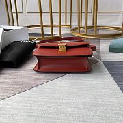 CELINE SMALL CLASSIC BAG IN BOX CALFSKIN RED 189183DLS 18 x 15 x 6 cm  - 4