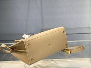 DIOR MEDIUM ST HONORÉ TOTE Beige Grained Calfskin M9321UMBA 25 cm x 19 cm x 12 cm - 5