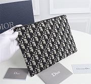 DIOR POUCH Beige and Black Dior Oblique Jacquard 2OBCA251YSE 30 cm x 20 cm x 2.5 cm  - 6