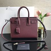YSL CLASSIC SAC DE JOUR BABY IN GRAINED LEATHER Opyum Red 421863 26 x 20.5 x 12.5 cm - 1