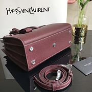 YSL CLASSIC SAC DE JOUR BABY IN GRAINED LEATHER Opyum Red 421863 26 x 20.5 x 12.5 cm - 6
