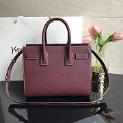YSL CLASSIC SAC DE JOUR BABY IN GRAINED LEATHER Opyum Red 421863 26 x 20.5 x 12.5 cm - 5
