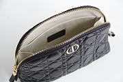 DIOR CARO BEAUTY POUCH Black Cannage Lambskin 330 23 x 15.5 x 7.5 cm - 3