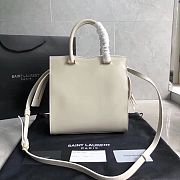 YSL UPTOWN SMALL TOTE IN GRAIN DE POUDRE EMBOSSED LEATHER 5612031KA0J9207 23 x 23 x 11cm - 5