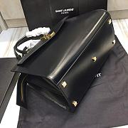 YSL UPTOWN MEDIUM TOTE IN GRAIN DE POUDRE EMBOSSED LEATHER Black 5576531KA0J1000 31 x 24 x 16 cm - 3