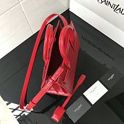 CLASSIC SAC DE JOUR NANO IN EMBOSSED CROCODILE SHINY LEATHER ROUGE EROS 392035 22 x 18 x 11 cm - 5