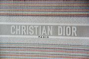 DIOR SMALL DIOR BOOK TOTE Multicolor Stripes Embroidery M1296 36.5 x 28 x 16 cm - 5