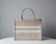 DIOR SMALL DIOR BOOK TOTE Multicolor Stripes Embroidery M1296 36.5 x 28 x 16 cm - 2