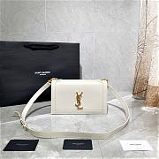 YSL BOOK BAG IN SMOOTH LEATHER White 532756  24 × 14 × 8 cm - 1