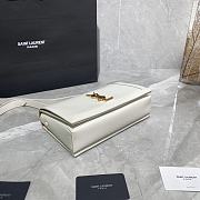 YSL BOOK BAG IN SMOOTH LEATHER White 532756  24 × 14 × 8 cm - 5