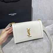 YSL BOOK BAG IN SMOOTH LEATHER White 532756  24 × 14 × 8 cm - 4