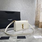 YSL BOOK BAG IN SMOOTH LEATHER White 532756  24 × 14 × 8 cm - 2