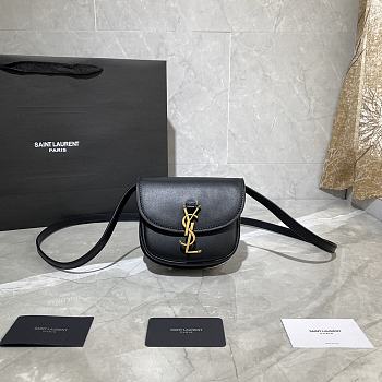 YSL KAIA MINI SATCHEL IN SMOOTH VINTAGE LEATHER Black 623097 15 x 14 x 4.5 cm