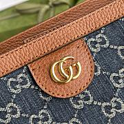 GUCCI Ophidia GG Medium Tote Blue And Ivory Denim 631685 38 x 28 x 14 cm - 3