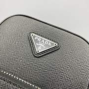 PRADA Saffiano Leather Mini Bag Black 1BH183 12 x 6.5 x 18 cm - 2