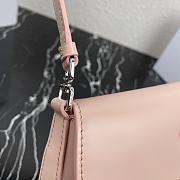 PRADA Cleo Brushed Leather Shoulder Bag With Flap Orchid Pink 1BD311 23 x 18 x 2.5 cm - 5
