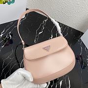 PRADA Cleo Brushed Leather Shoulder Bag With Flap Orchid Pink 1BD311 23 x 18 x 2.5 cm - 3
