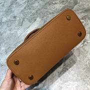 BALENCIAGA WOMEN'S VILLE SMALL TOP HANDLE BAG IN Caramel 5506451IZ1M 26 x 12 x 22 cm - 4