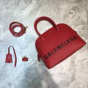 BALENCIAGA WOMEN'S VILLE SMALL TOP HANDLE BAG IN Red 5506451IZ1M 26 x 12 x 22 cm - 1